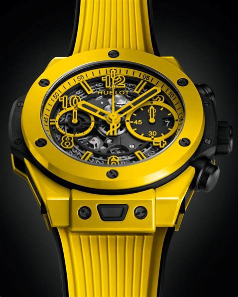 hublot yellow face|hublot big bang.